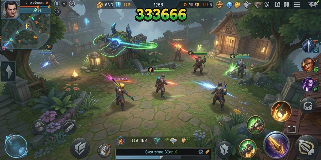 Screenshot menunjukkan aksi strategis yang mendebarkan dalam gameplay SLG.