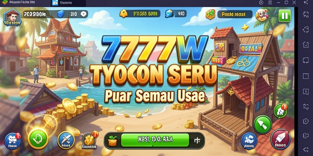 Tampilan gameplay Tycoon yang menarik di 7777W.