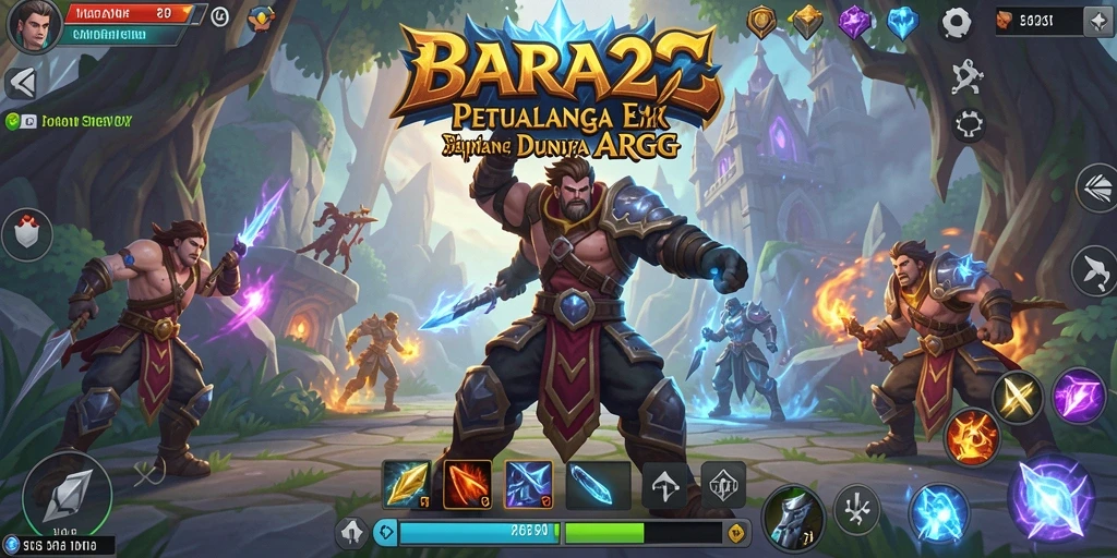 Screenshot menampilkan aksi seru dalam gameplay ARPG BARA22.