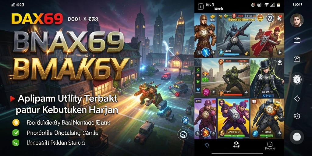 Screenshot DAX69 menunjukkan antarmuka aplikasi Utility yang intuitif.