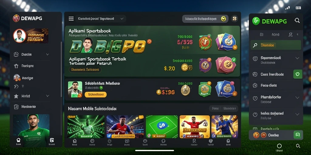 Tampilan gameplay DEWAPG yang menarik dan interaktif dalam taruhan sportsbook.