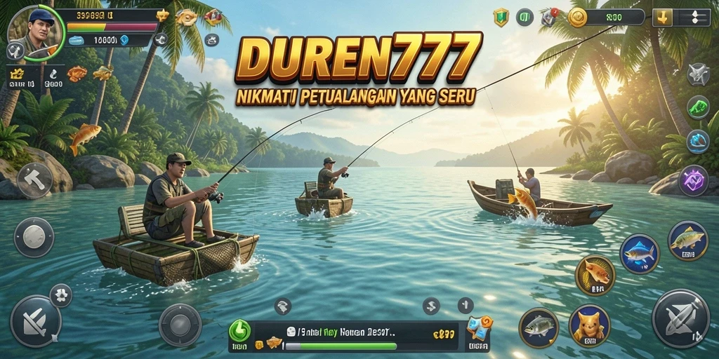 Tampilan gameplay memancing yang menawan dalam DUREN777.