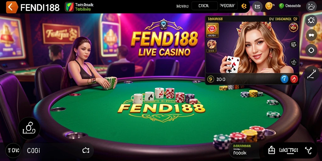 Tampilan gameplay FENDI188 yang seru di Live Casino.