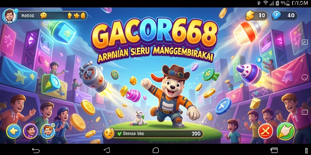 Tampilan seru dari gameplay GACOR668 yang menantang.
