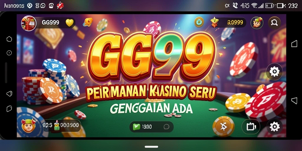 Screenshot menunjukkan gameplay mendebarkan dari GG999 dengan tema Kasino.