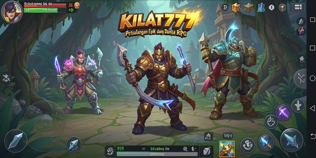 Screenshot KILAT777 yang menunjukkan aksi pertempuran epik dalam RPG.