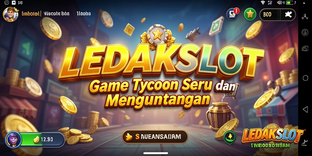 Tampilan gameplay <strong>LEDAKSLOT</strong> yang menawan dengan banyak pilihan bisnis.