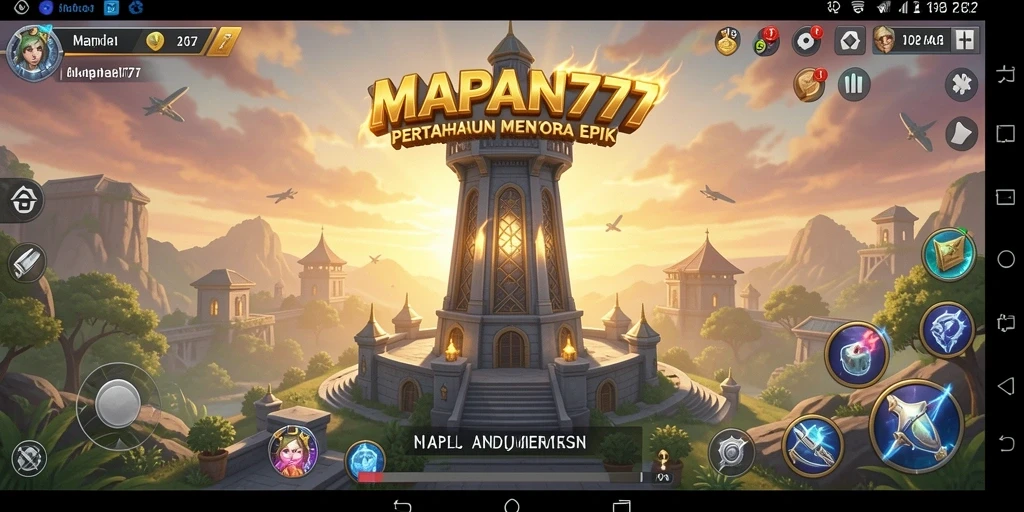 Gameplay menara pertahanan yang seru dan strategis di MAPAN777.