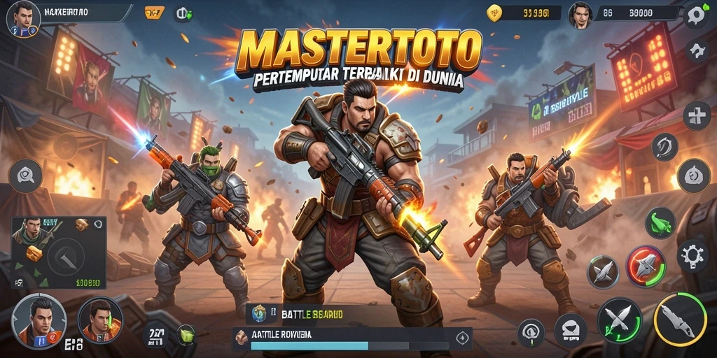 Gameplay seru MASTERTOTO di arena Battle Royale.