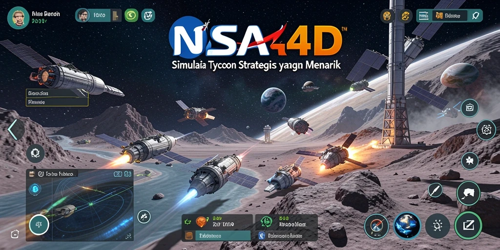 Screenshot gameplay NASA4D menampilkan suasana bisnis yang penuh tantangan.
