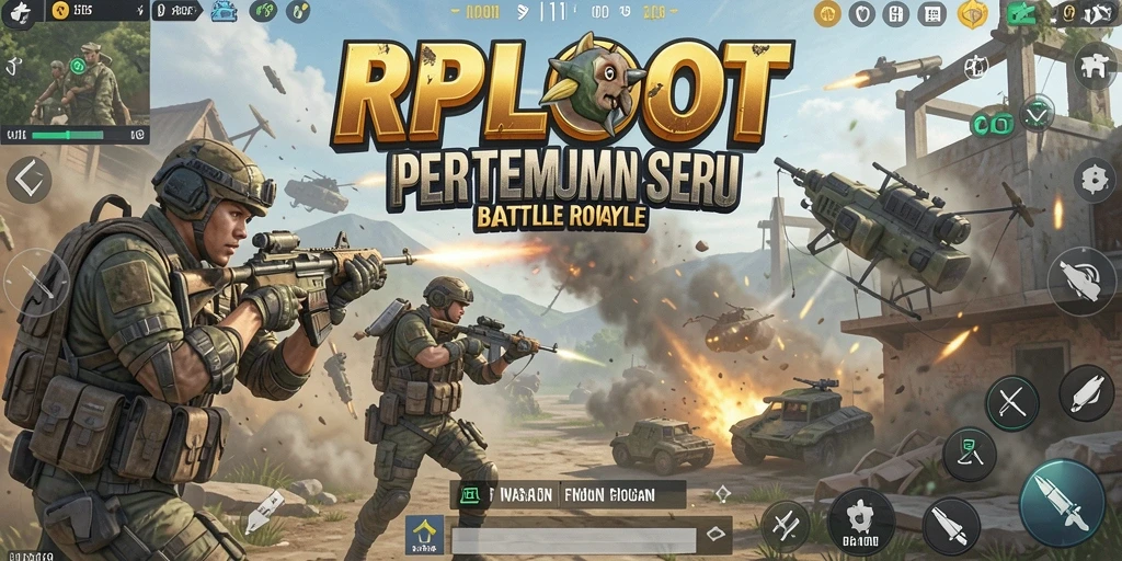 Screenshot gameplay RPLOOT yang menampilkan aksi seru Battle Royale.