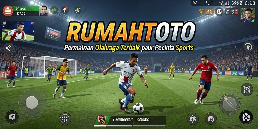 Screenshot gameplay RUMAHTOTO yang menampilkan aksi seru dalam pertandingan olahraga.
