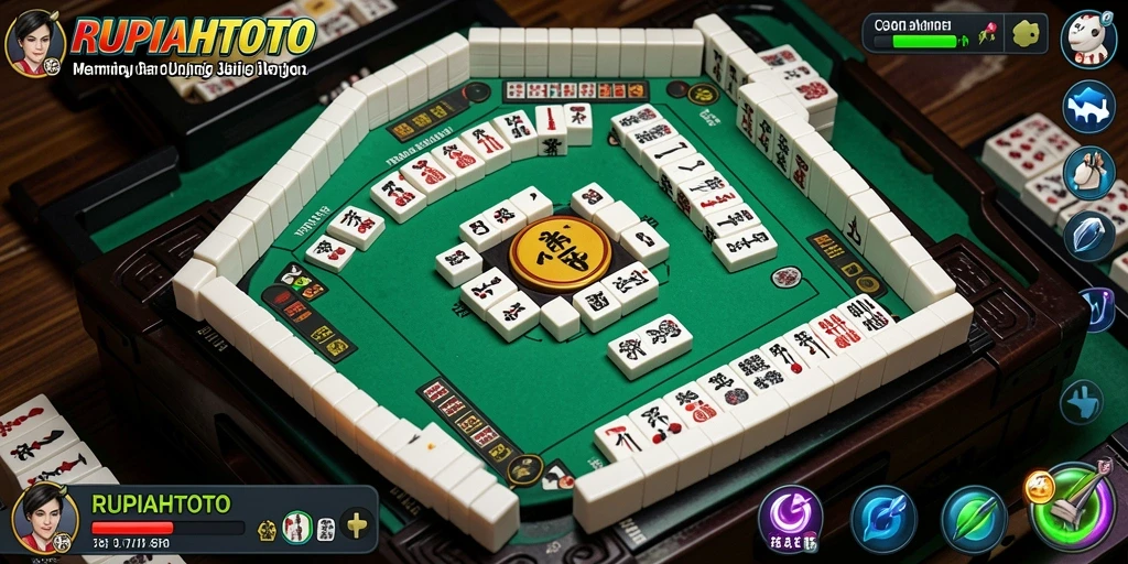 Tampilan gameplay Mahjong yang menarik dan penuh warna.