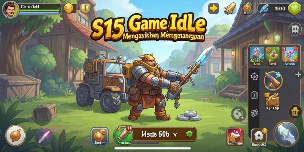 Screenshot S13 menampilkan gameplay Idle yang mendebarkan dan penuh warna.