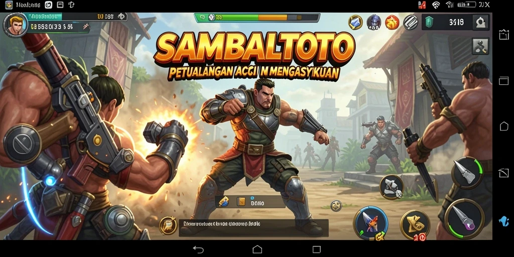 Tampilan gameplay mendebarkan di SAMBALTOTO penuh aksi.