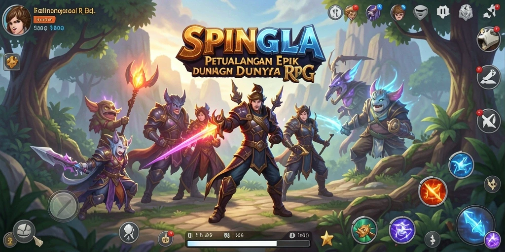 Gameplay mendebarkan dalam SPINGILA dengan pertarungan epik dan petualangan mendalam.