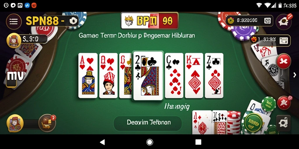 Tampilan gameplay SPN88 yang menarik saat bermain Domino.