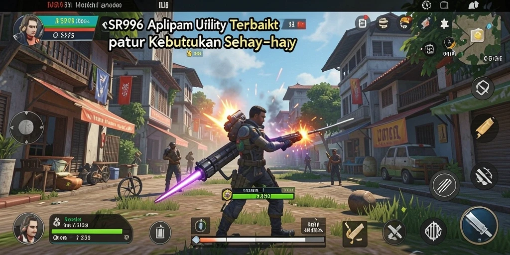 Tampilan antarmuka aplikasi SR996 yang intuitif dan mudah digunakan.