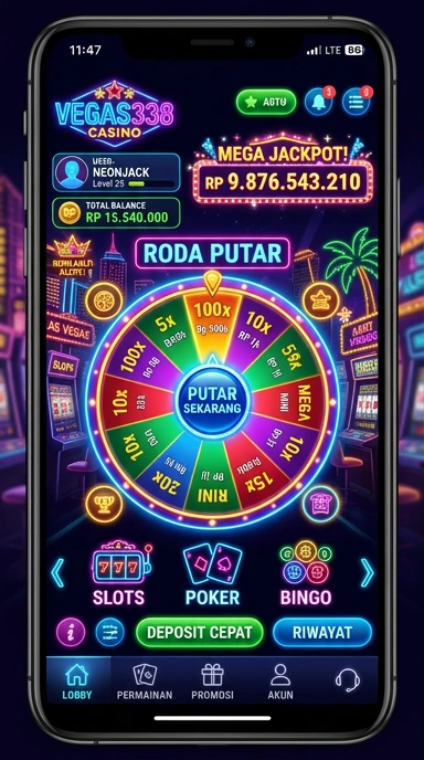 Halaman kategori aplikasi di Vegas338.